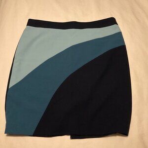 Ann Taylor Factory Pencil Skirt Size Petite 12 Navy Blue 12P